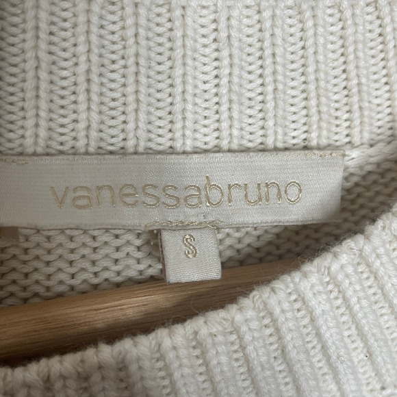 Vanessa Bruno Women's Striped Knit Sweater w/ Gold Detail, Buttons - Small - Picture 7 of 8